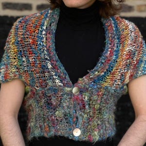 Dyed Hand Knit Jacket