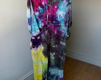 Damen 16 Dark Galaxy Regenbogen Overalls Baumwolle Langarm Overall Romper