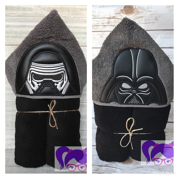 darth vader hooded towel
