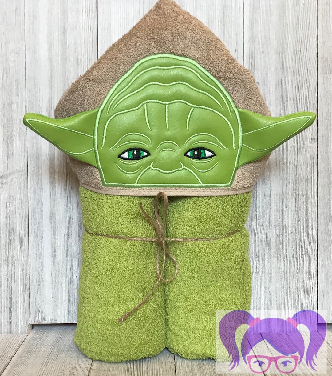 Yoda Hooded Towel, Star Wars Hooded Towel, Full Size Yoda Towel, Yoda