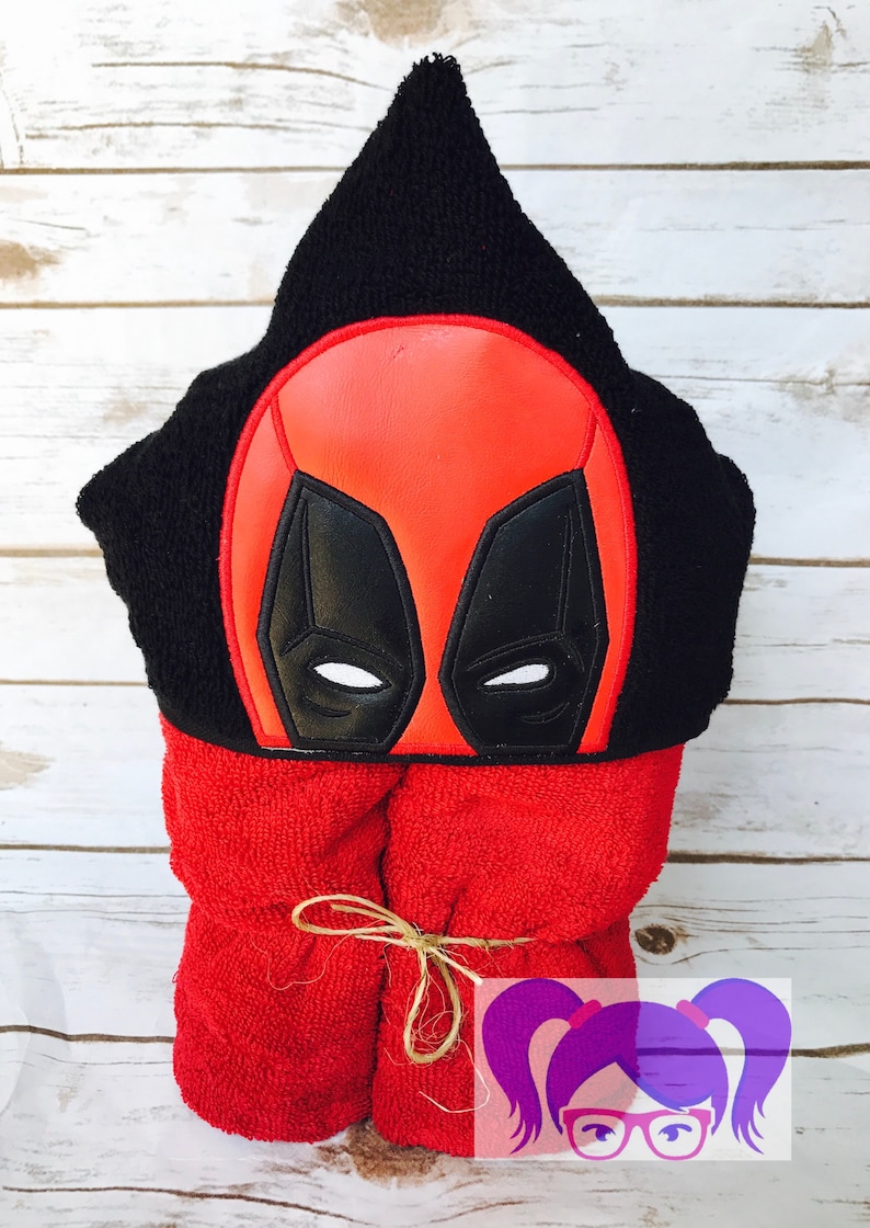 Hooded Towel Bathroom Deadpool Hooded Towel Deadpool Bath Towel Bath Deadpool Towel