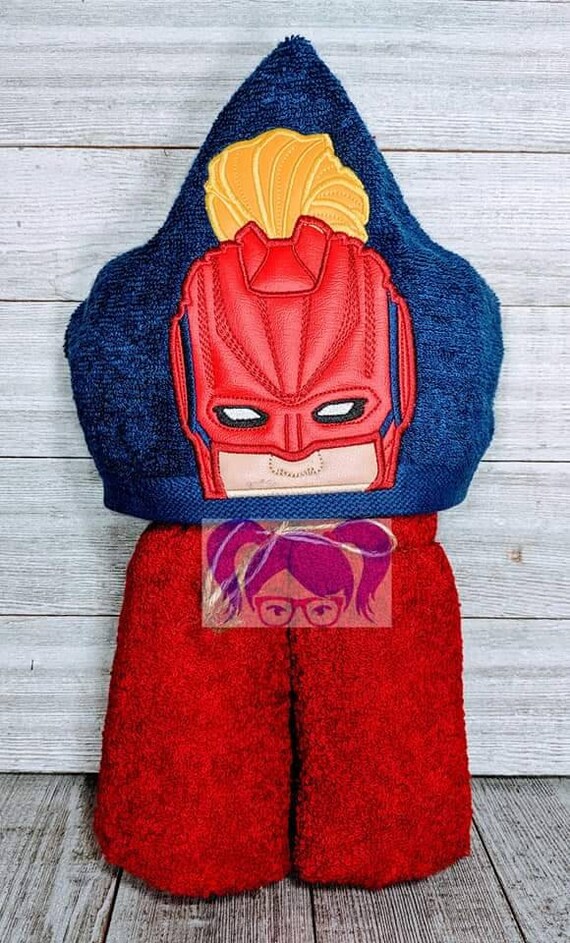 marvel hooded towel