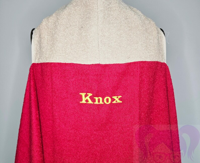 Mandalorian Hooded Towel, Star Wars Hooded Towel, OS Towel , Mandalorian Towel, Pool Towel Set, Mandalorian Bath Towel, Personalized Towel bild 4