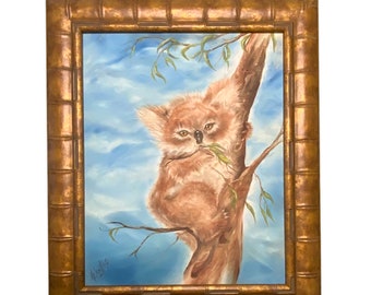 Vintage Original Helen King “Brown Koala” painting