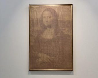 Rare! Mona Lisa displayed in Computer Histoty Museum, and Museum of Digital Art. Mona By The Numbers by H.Philip Peterson, October 24, 1965