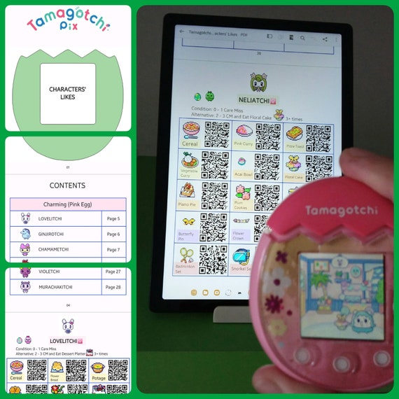 Tamagotchi Pix Likes QR Code Compilation Bundle (printable) - Etsy