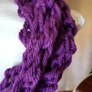 The Christine Scarf: infinity.circle.necklace.cowl.long.extra long.warm.soft.chunky.yarn.handmade. image 2