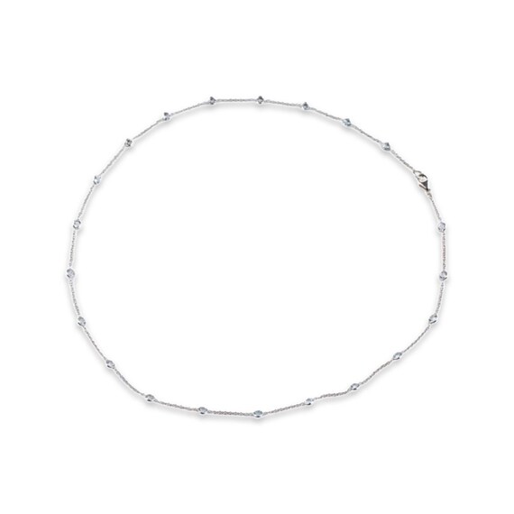 Aquamarine & Diamond Station Necklace – Worthmore Jewelers