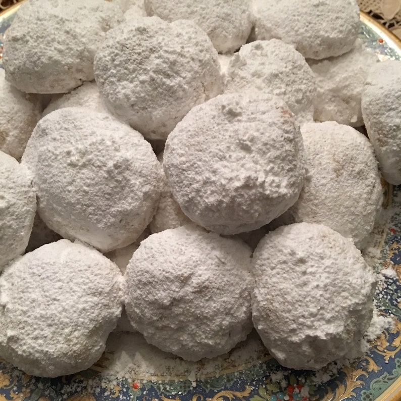 Kourabiedes, Greek butter and almond cookies, wedding cookies, wedding order, 6lbs image 3