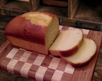 Classic Pound Cake Loaf, buttery and moist.