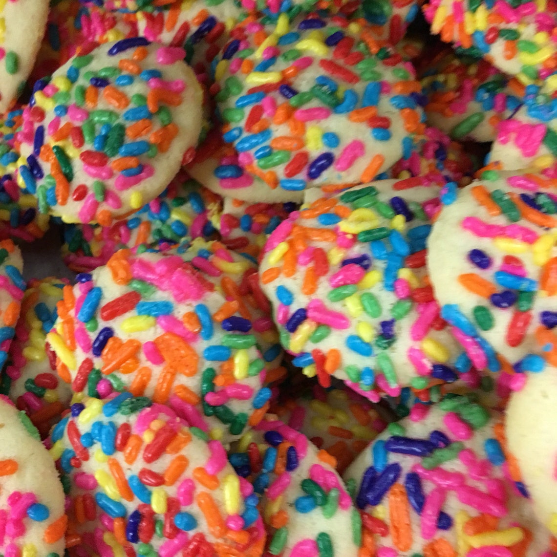 Butter Cookies With Sprinkles Etsy
