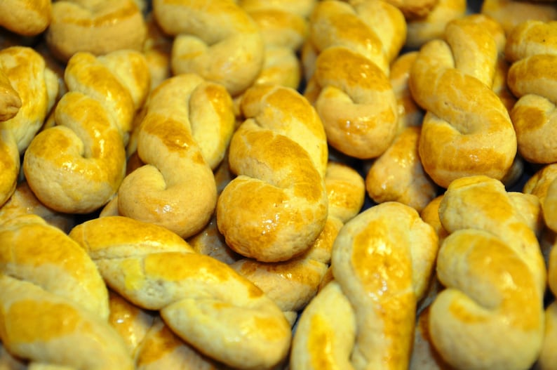 Koulourakia, Greek cookies, butter cookies, 1 lb. image 1