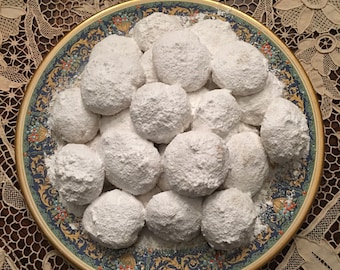 Kourabiedes, Greek butter and almond cookies, wedding cookies, wedding  order, 3lbs