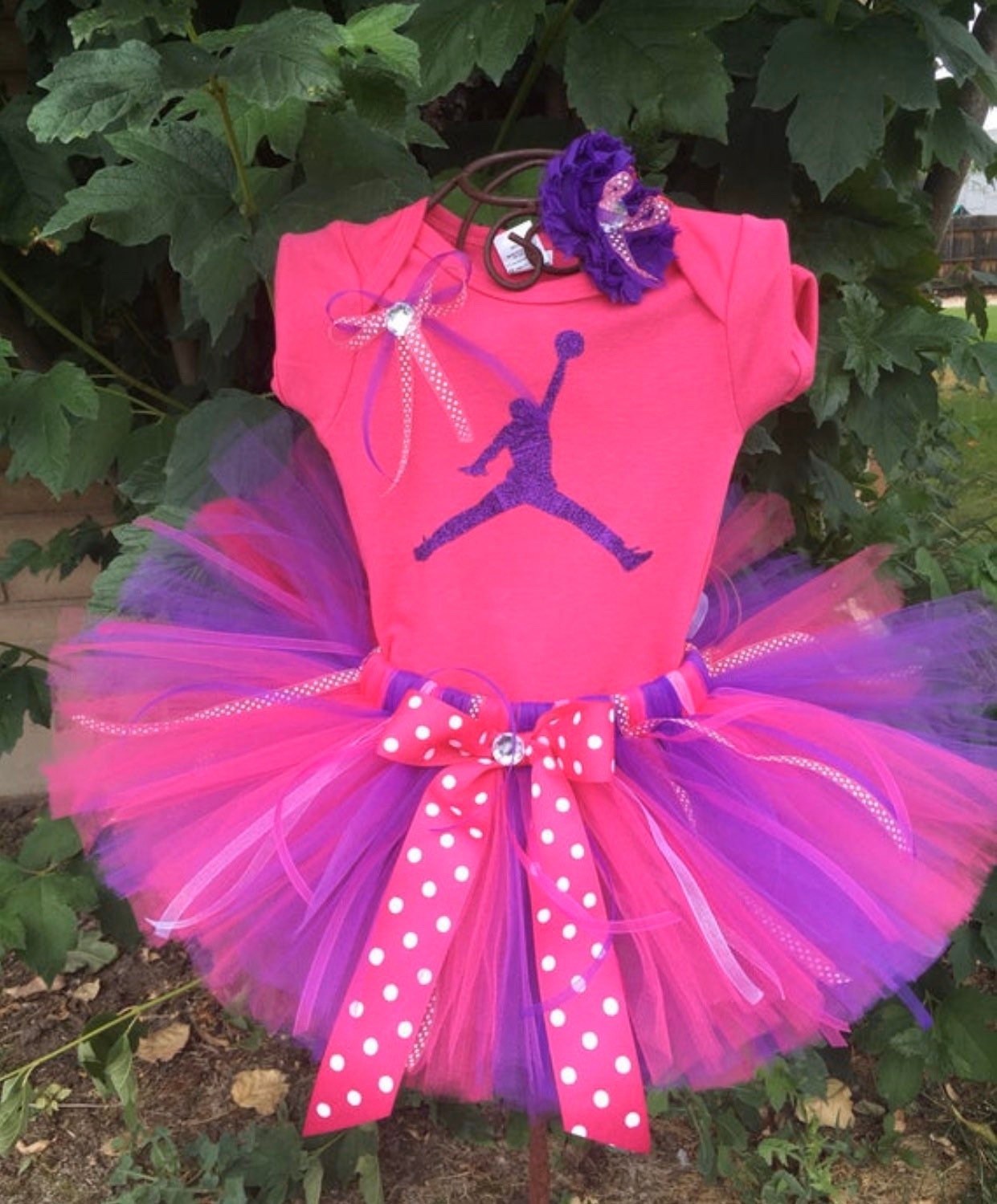 Purple baby hotsell jordan outfit