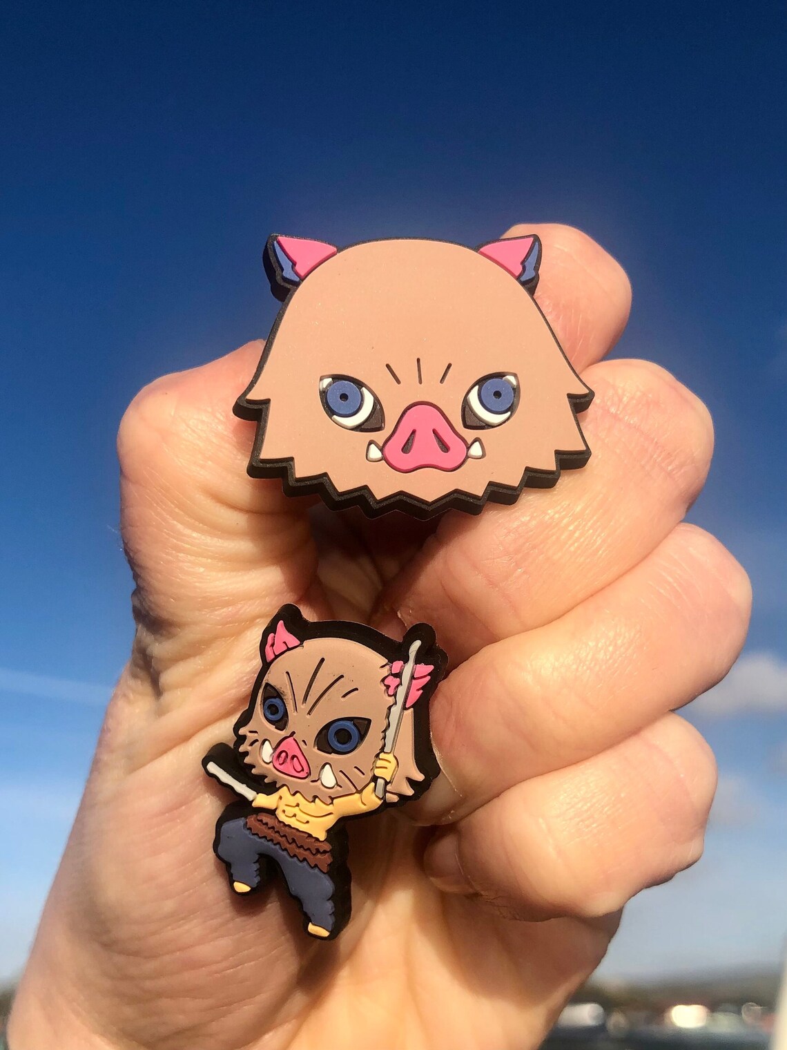 Shoe Charm X2 Jibbitz Demon Slayer Fast UK Delivery Etsy