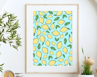 Lemon A4 Print