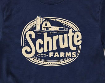 Schrute Farms Shirt, Funny TV Show T-Shirt, Retro Farm Graphic Tee, Sitcom Humor Shirt, Pop Culture