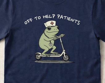 Frog Nurse T-Shirt, Funny Healthcare Worker Tee, Gift