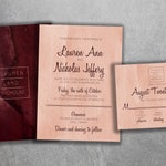 Elegant Wedding Invitations Set Printed Classy Wedding Etsy