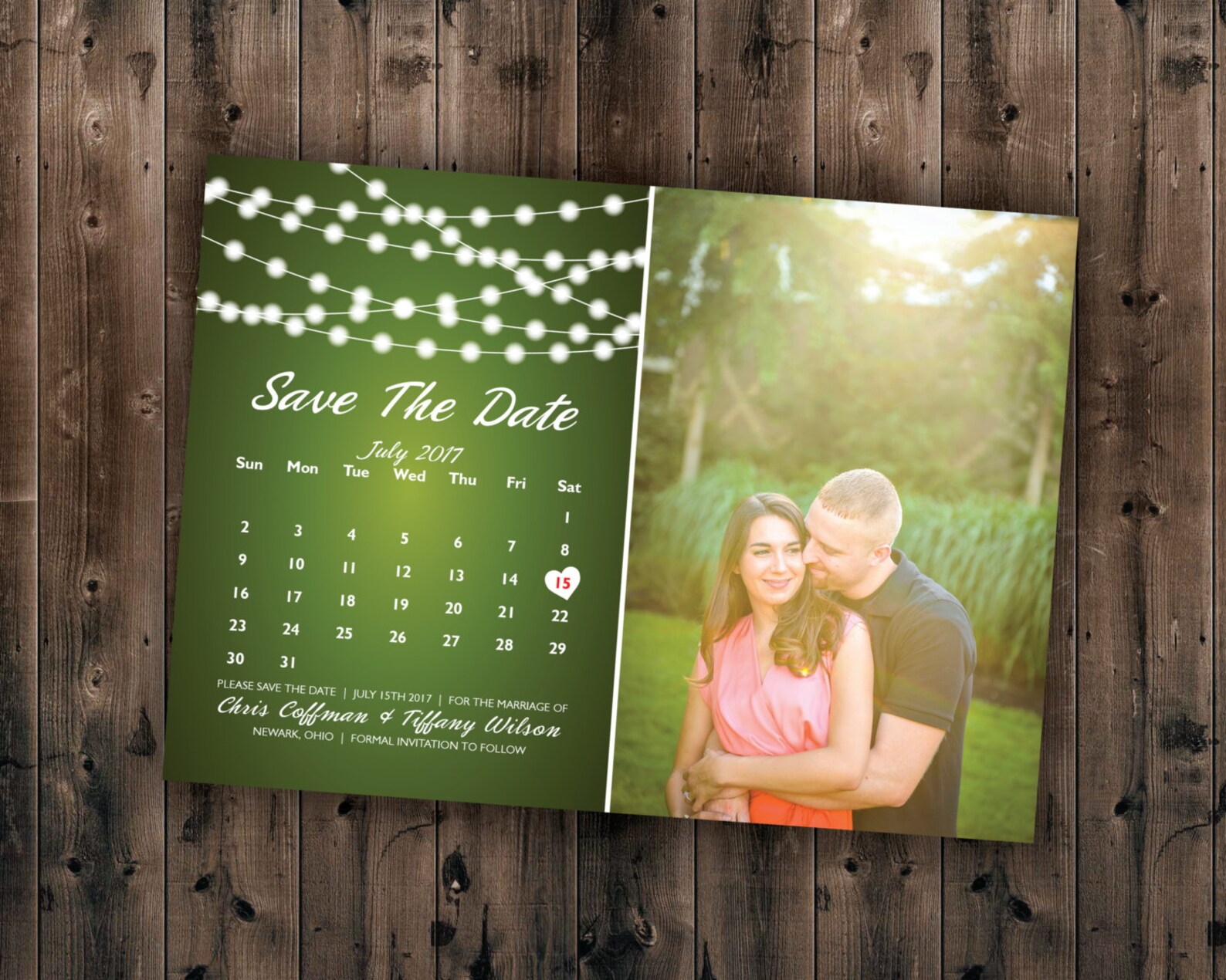 Save the Date Calendar Save the Date Postcard Save the Date Etsy