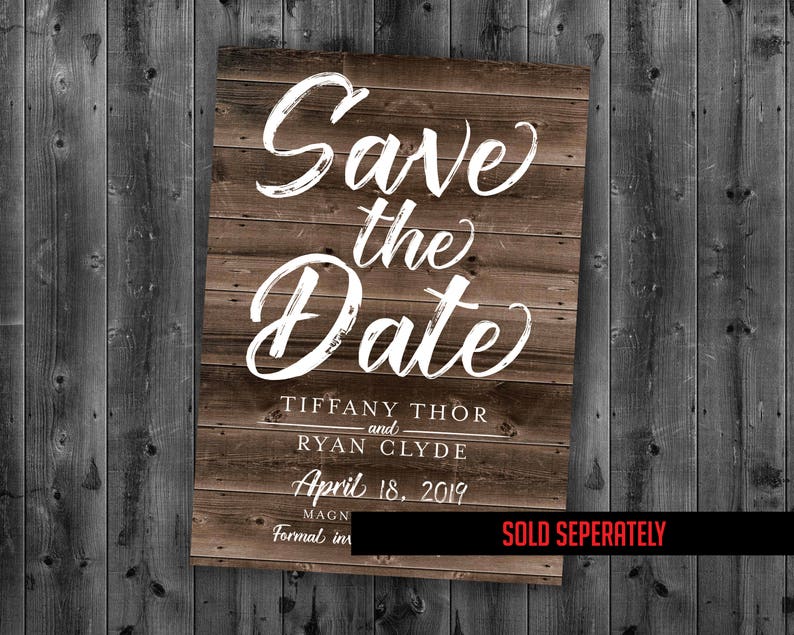 Rustic Country Wedding Invitations Set Printed Cheap Etsy