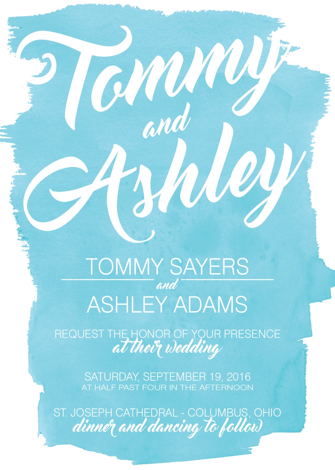Watercolor Wedding Invitation Wedding Invitations Affordable