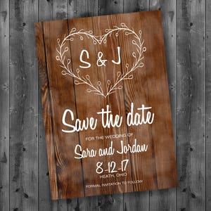 Rustic Country Save the Date Cards, Wedding Save The Date, Save-The-Date Postcard, Wedding Announcement, Barn Wood, Postcard, Summer