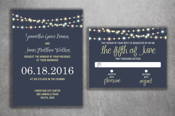 Wedding Invitation Wedding Invitations Cheap Wedding Etsy