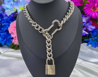 Fully Customizable Bone Locked Ring Slip Chain / Fidget Choker/Collar