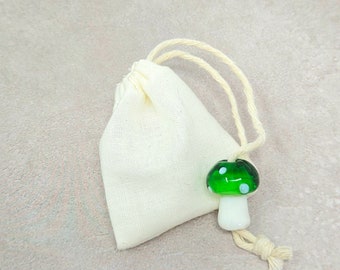 Reusable Earth Friendly Tea Bags Tea Strainer Premium Mushroom Glass Bead