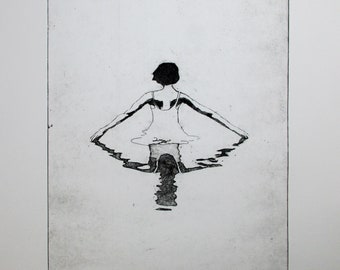 Serenity - a lovely large etching by me, David Moskow. This print is one of my best sellers...