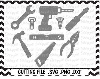 Tools Svg-Dxf-Fcm-Png Cutting Files For Silhouette Cameo/ Cricut, SVG Download.