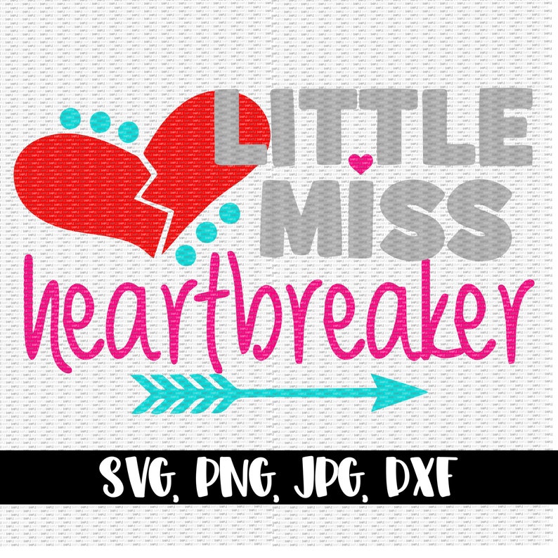 Download Little Miss Heartbreaker Valentine Svg Valentines Day | Etsy