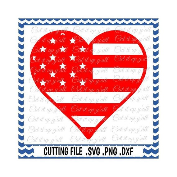 American Flag Svg Love America 4th Of July Diy Etsy