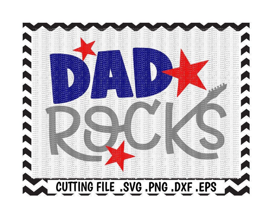 Download Dad Rocks/Rock and Roll Svg/ Fathers Day/Dad/Cut File/Cutting | Etsy
