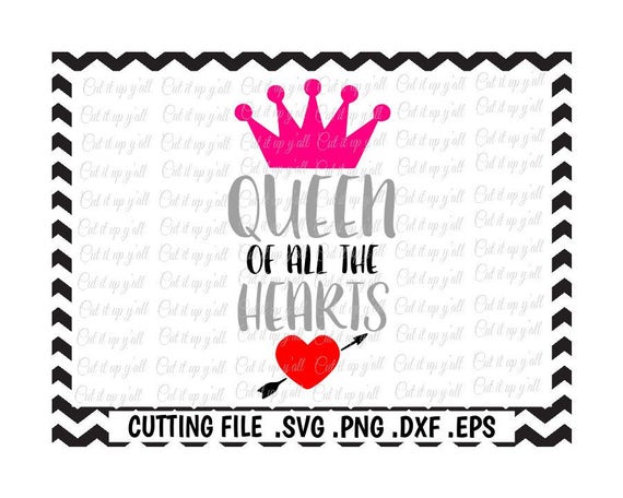 Queen Of Hearts Svg Queen Of All The Hearts Etsy Queen Of Hearts Svg Queen Of All The Hearts Etsy