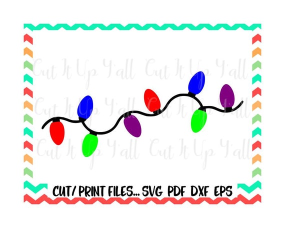 Download Free Christmas Lights Svg Holiday Lights Christmas Clipart Etsy SVG DXF Cut File