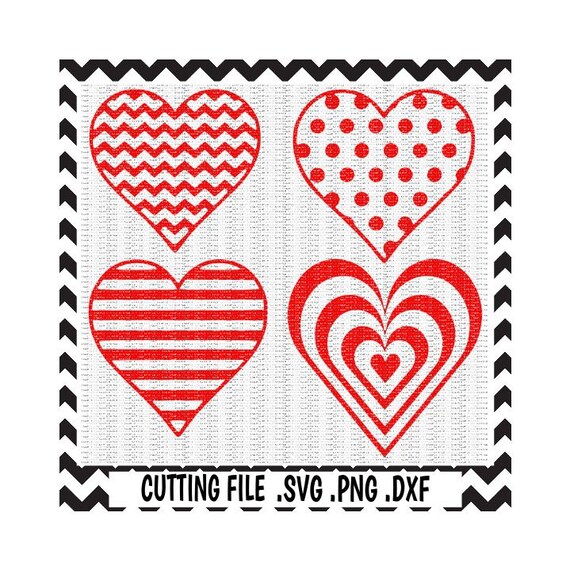 Hearts SVG Valentine Svg Love Svg Png Dxf Cutting File | Etsy
