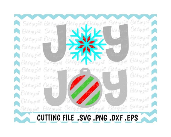 Download Joy Svg Snowflake Svg Christmas Ornament SvgPngEpsDxf | Etsy