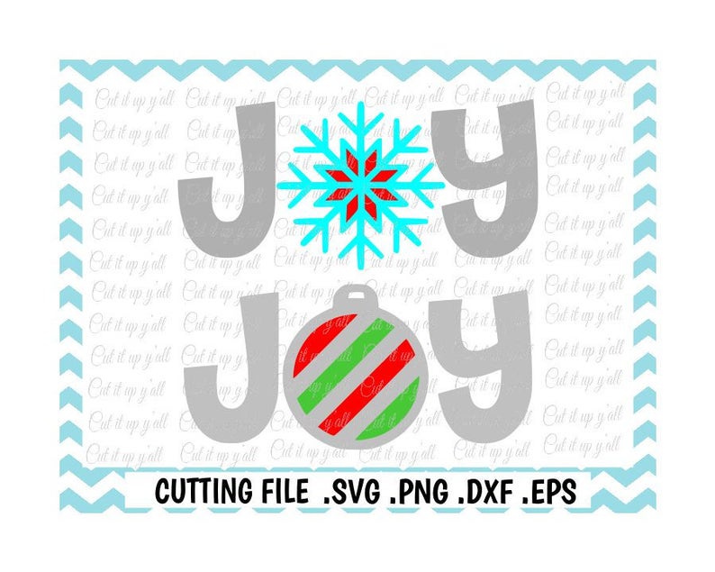 Download Joy Svg Snowflake Svg Christmas Ornament SvgPngEpsDxf | Etsy