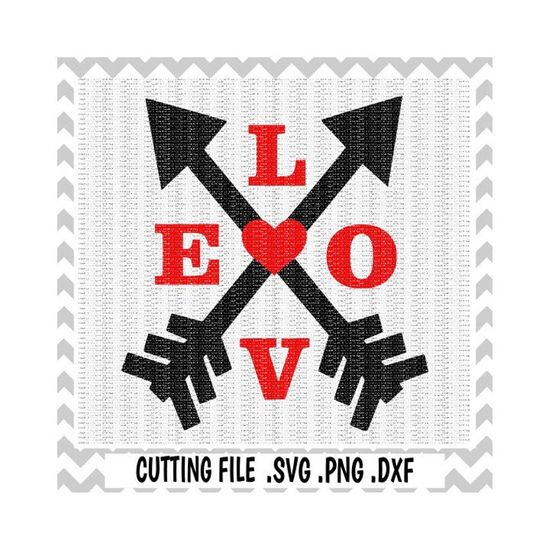 Download Love Arrow SVG PNG Cutting Files For Cricut Design Space and | Etsy
