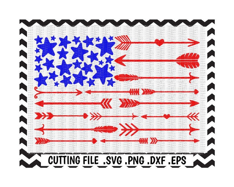 Download Arrow Flag Svg/ 4th of July Cutting File/ Svg/Dxf/Eps/ Cut ...