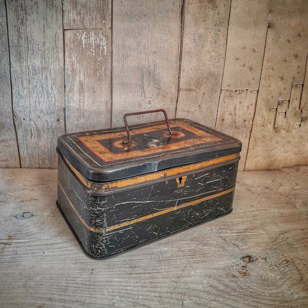 Large Tin Box Etsy