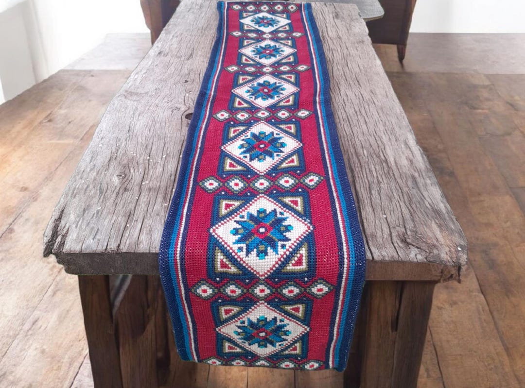 Old Swedish Ethnic Table Runner/bench Lenght, Swedish Folk Art ...