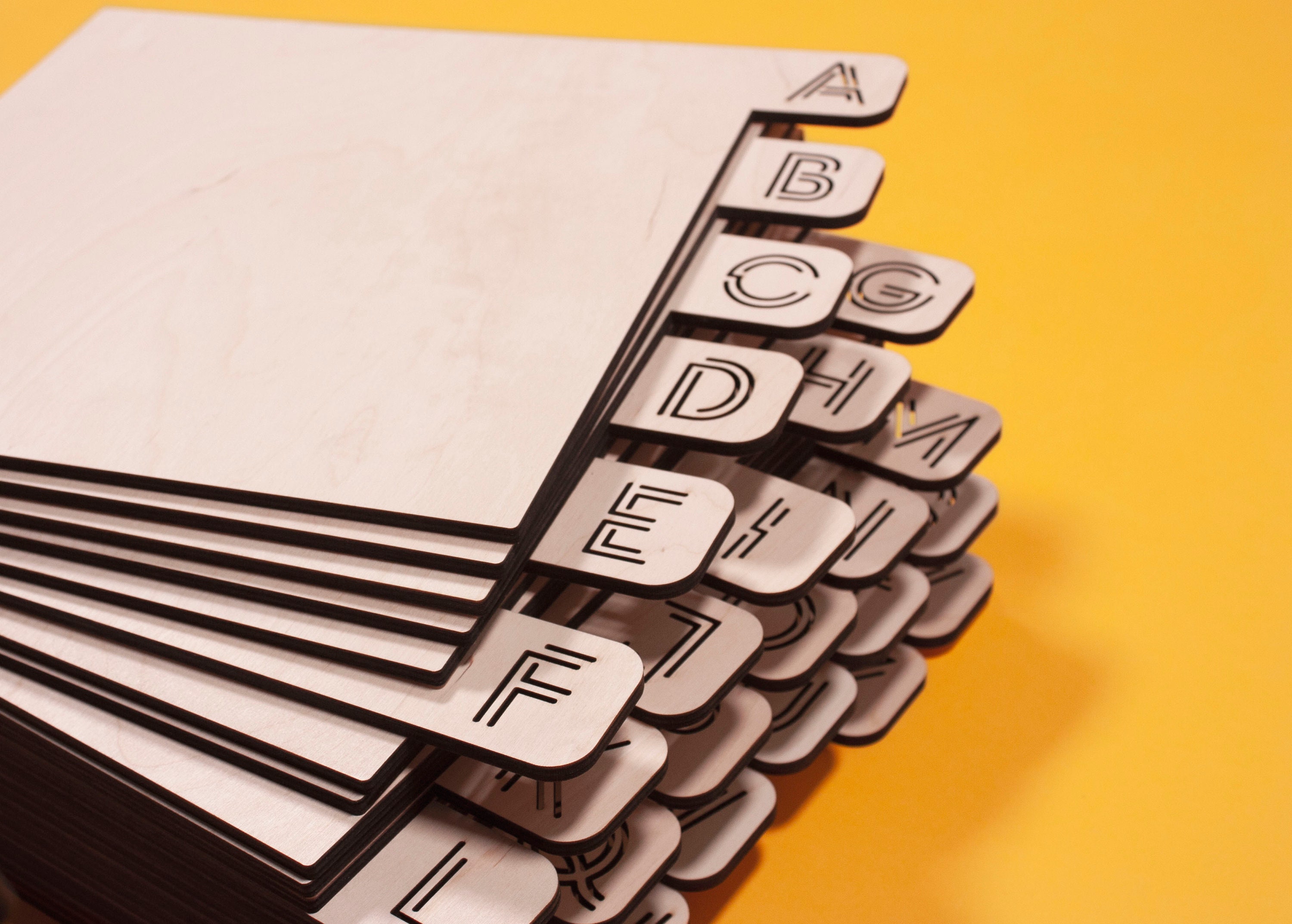 Vinyl record dividers. Horizontal AZ set of 26 letters. FREE Etsy