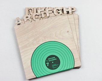 Vinyl record dividers. Vertical. Set of 7. FREE SHIPPING