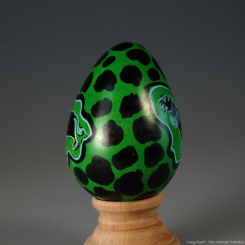 Handmade African Kenya Kisii Soapstone Easter Eggs Lion Etsy
