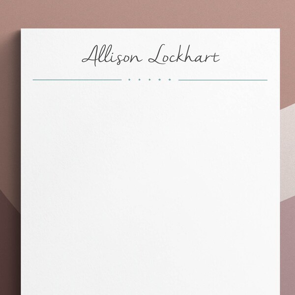 Elegant Letterhead Template for Word | DIY Custom Letterhead | Personalized Letterhead, Business Letterhead | DIY Custom Stationery