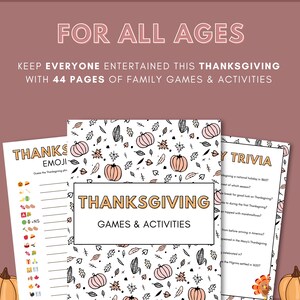 Thanksgiving Day Printable Activities Games Family