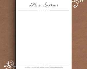 Letterhead Template for Word | DIY Custom Letterhead | Personalized Letterhead, Business Letterhead | DIY Stationary, Custom Stationary